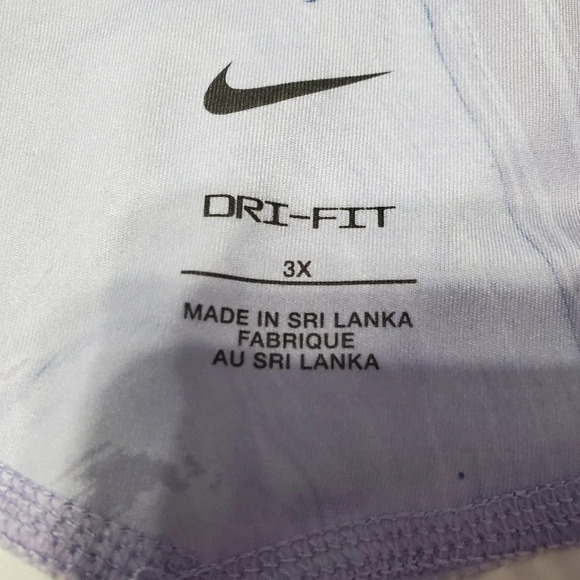 Nike One Women's Tight Fit 7" Marbled Aurora Bike Workout Shorts 3X - Picture 7 of 9